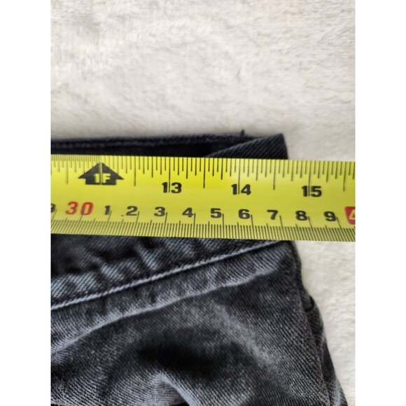 Vintage Levi Strauss & Co Orange Tab Black Jeans Taper 32" X 34" Denim 1970s - Picture 12 of 14